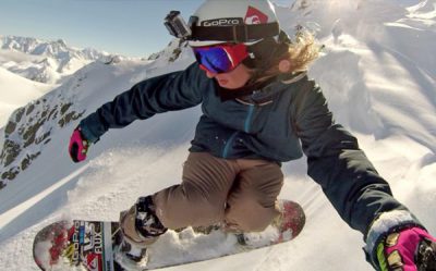 GoPro helmet mount for Snowboard